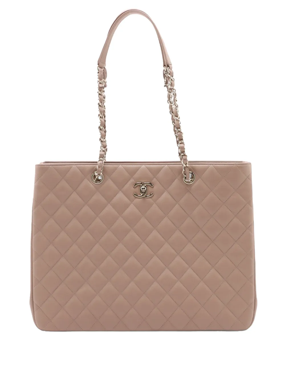 CHANEL Pre-Owned 2021-2026 CC Caviar Timeless tote bag - Neutrals