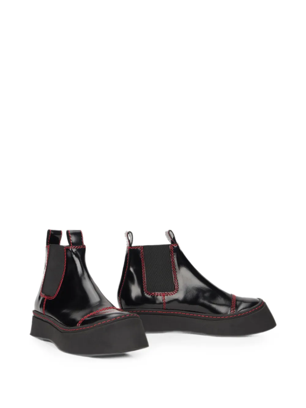 Philosophy Di Lorenzo Serafini contrast-stitch platform ankle boots Zwart
