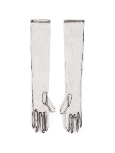 Philosophy Di Lorenzo Serafini guantes largos transparentes
