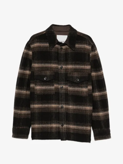 MARANT Kervon check-pattern shirt jacket 