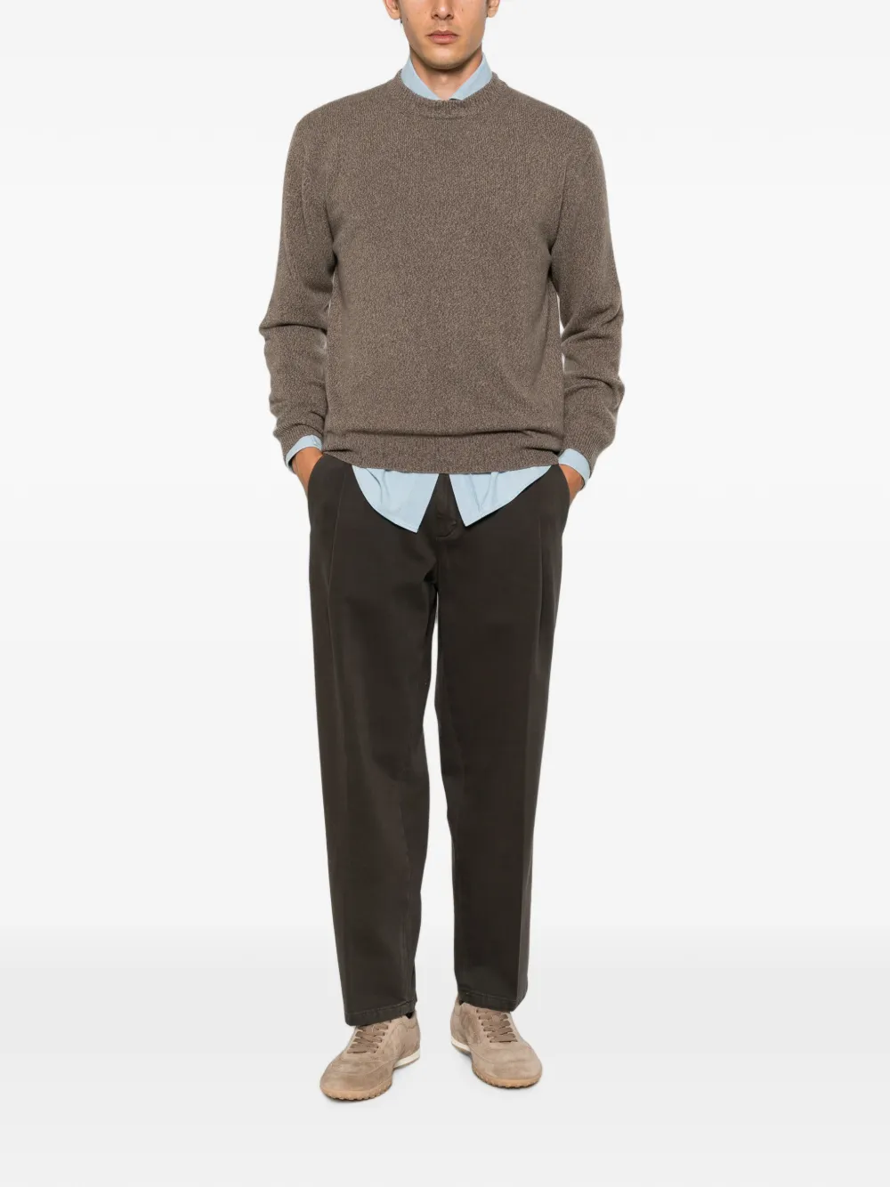 Briglia 1949 Geplooide chino Bruin