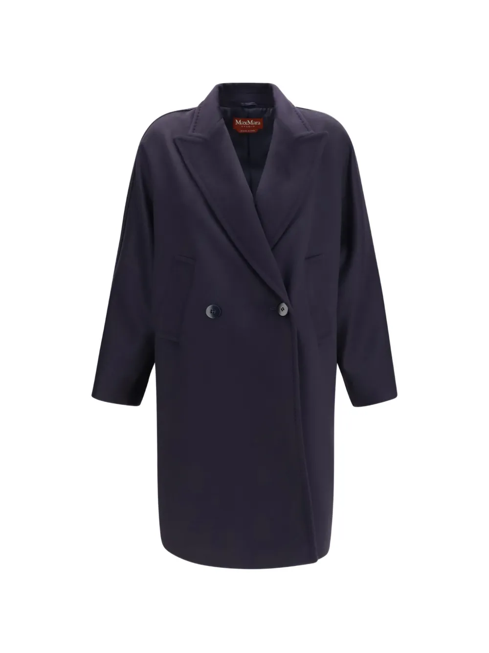 Max Mara double-breasted notched-lapels coat - Violett