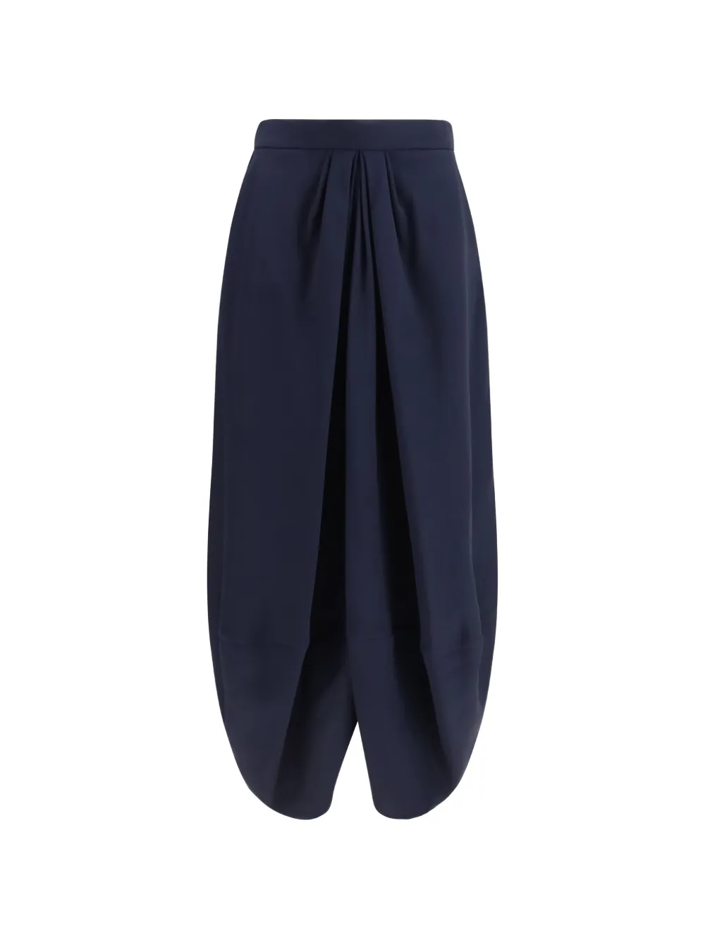 Giorgio Armani pleated-detail tulip-hem skirt - Blu