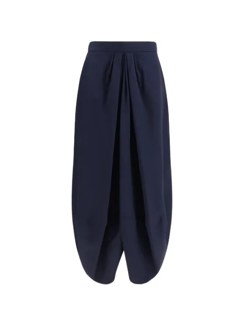 Giorgio Armani pleated-detail tulip-hem skirt