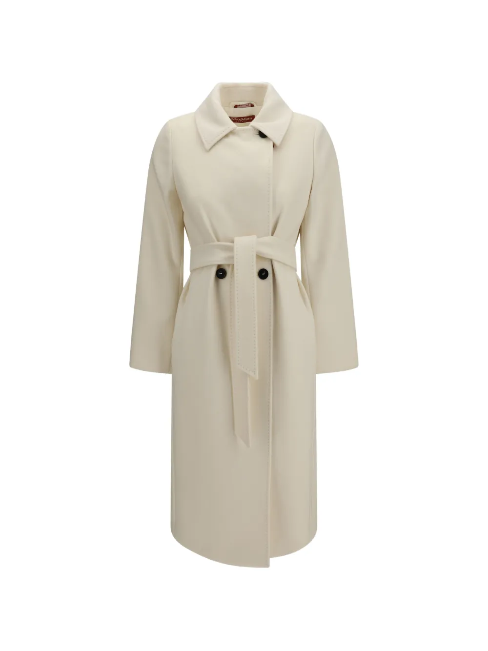 Max Mara belted wool coat - Nude