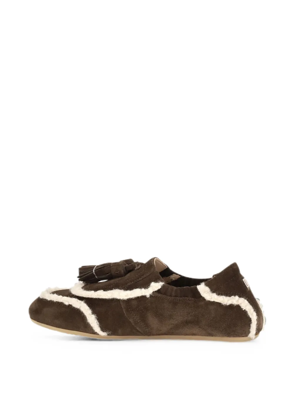 Fratelli Rossetti tassel shearling-trim loafers Bruin