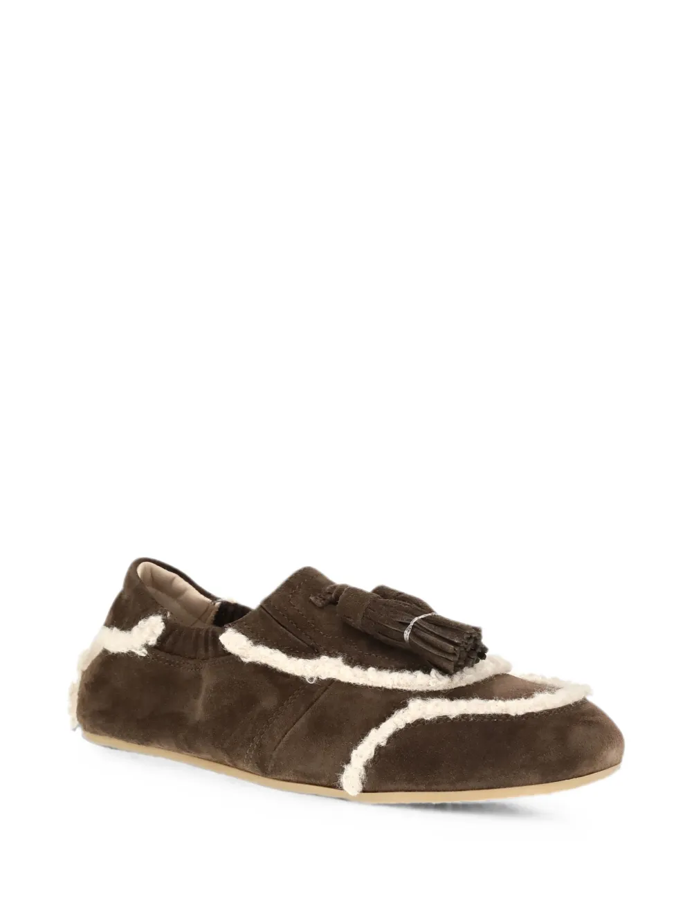 Fratelli Rossetti tassel shearling-trim loafers Bruin
