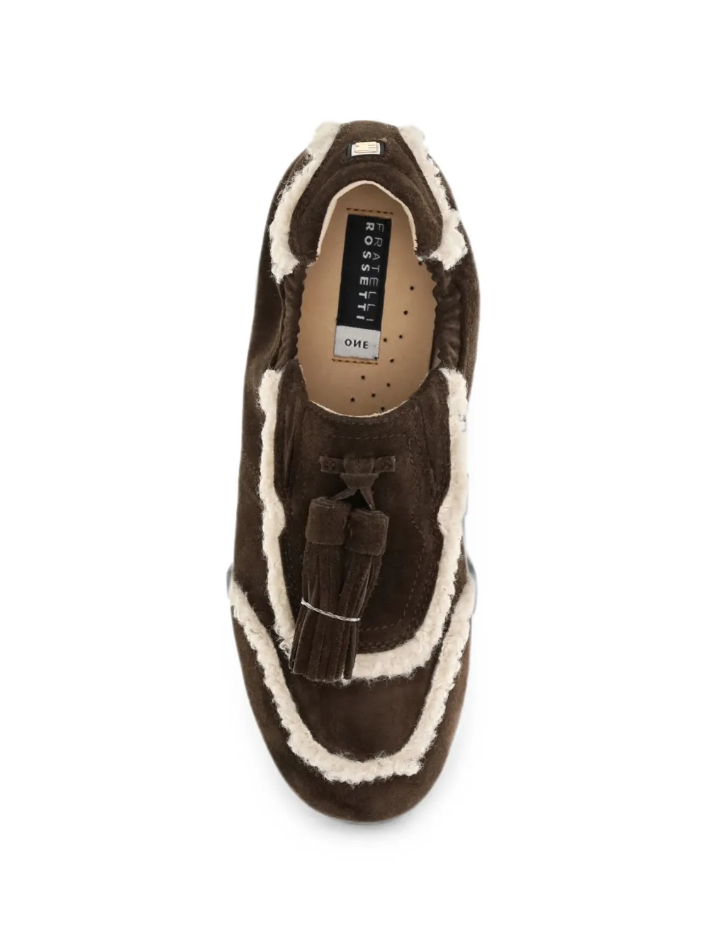 Fratelli Rossetti tassel shearling-trim loafers Bruin