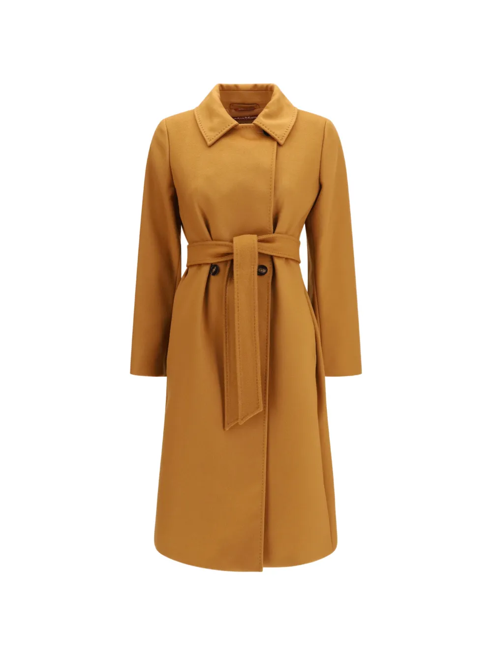Max Mara Mantel mit Gürtel - Gelb