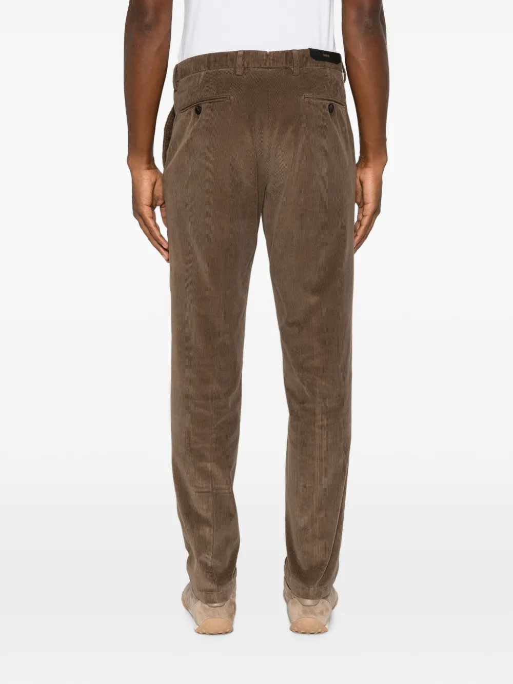 Briglia 1949 Straight broek met ribfluweel-effect Bruin