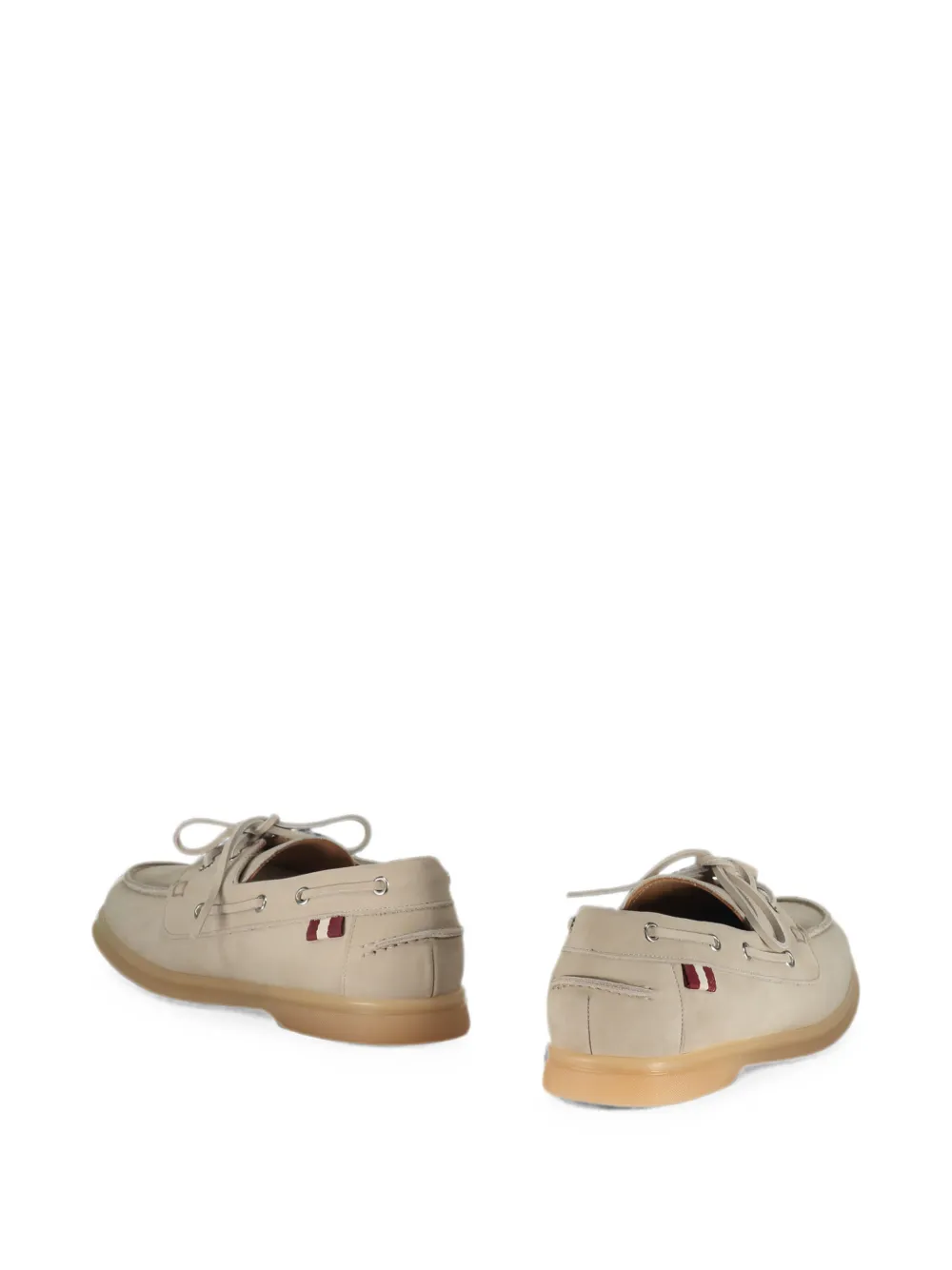Bally lace-up leather loafers Beige
