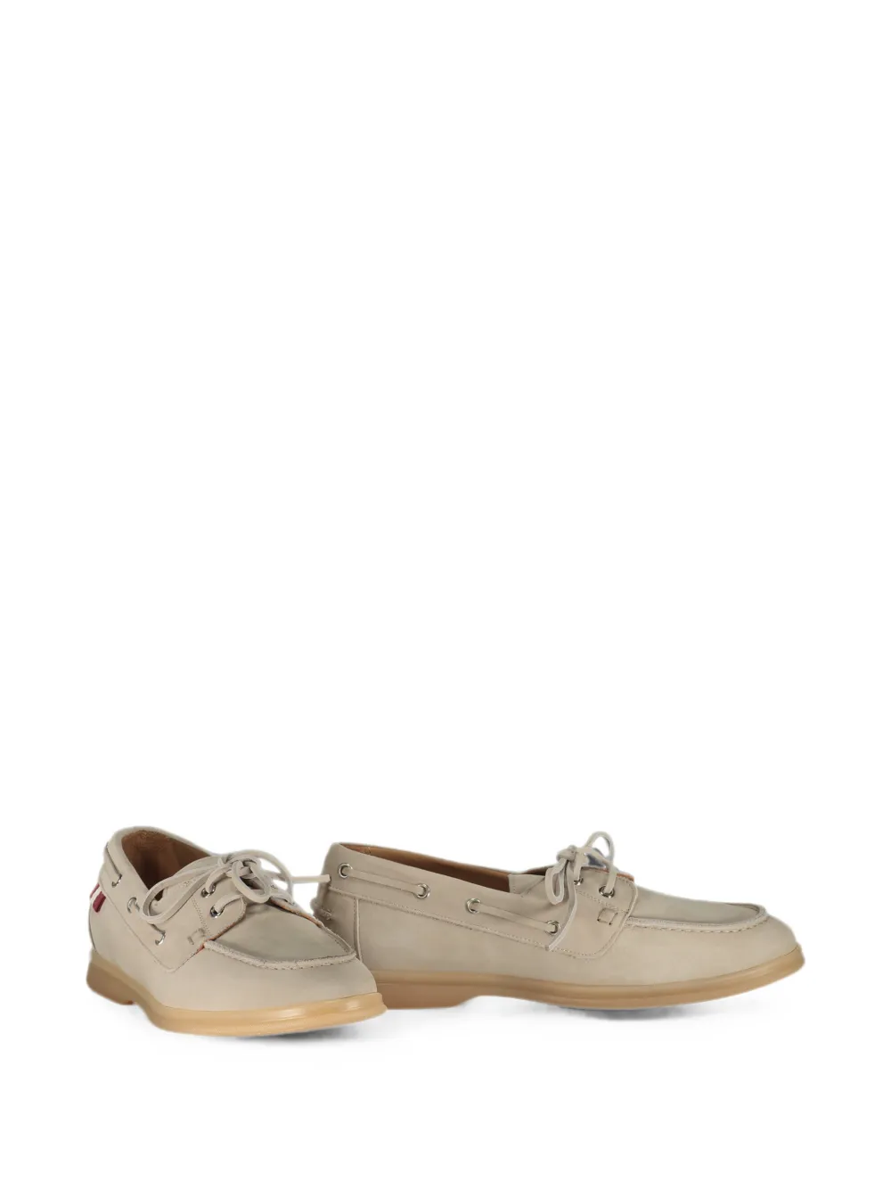 Bally lace-up leather loafers Beige