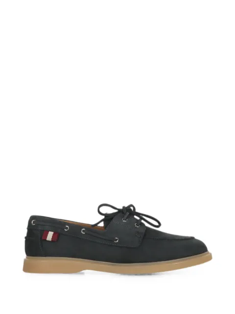 Bally lace-up leather loafers