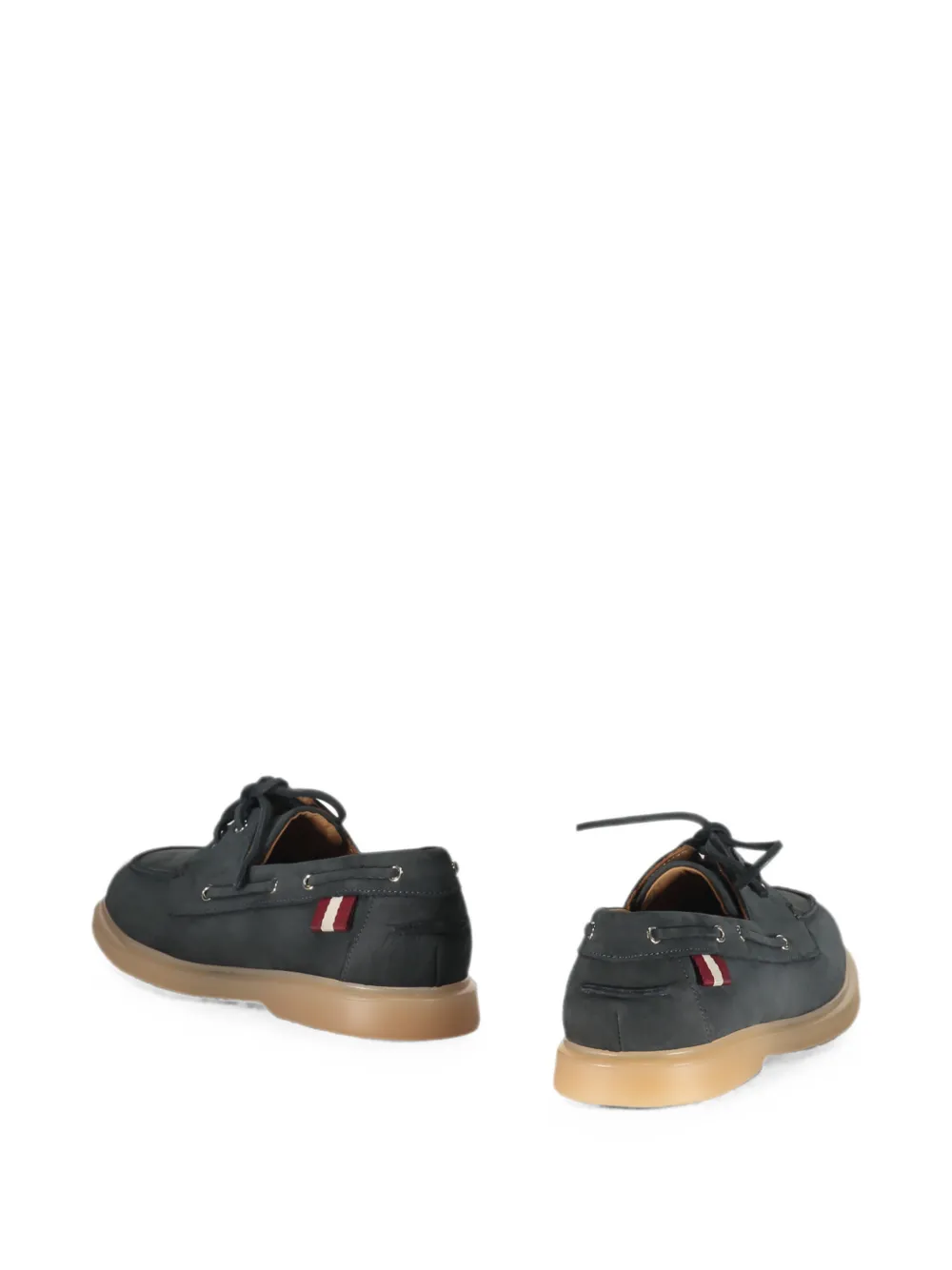 Bally lace-up leather loafers Blauw