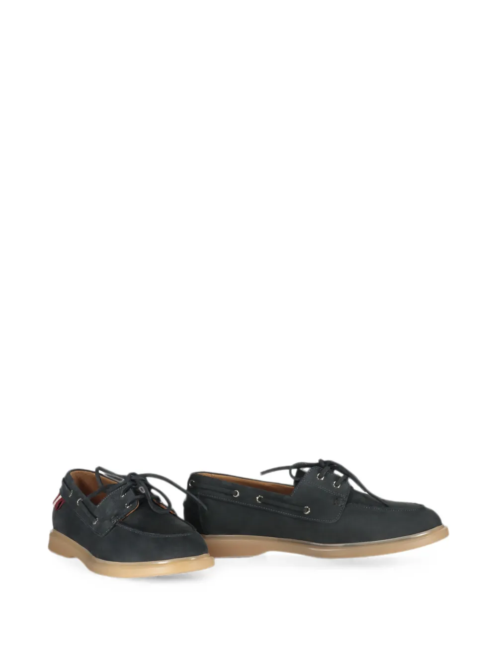 Bally lace-up leather loafers Blauw