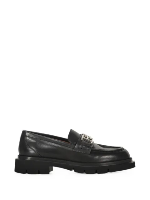 Bally logo-plaque leather loafers