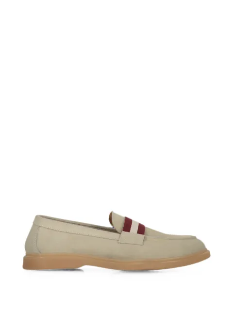 Bally buckle-detail suede loafers