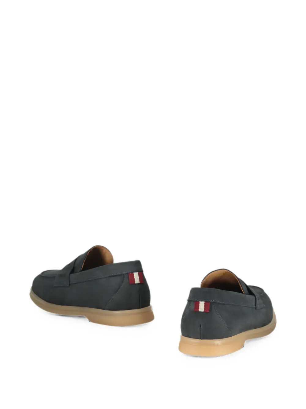 Bally Leren loafers Grijs