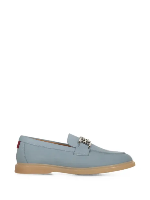 Bally logo-plaque leather loafers