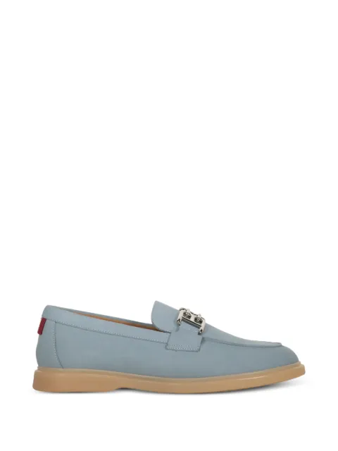 Bally logo-plaque leather loafers