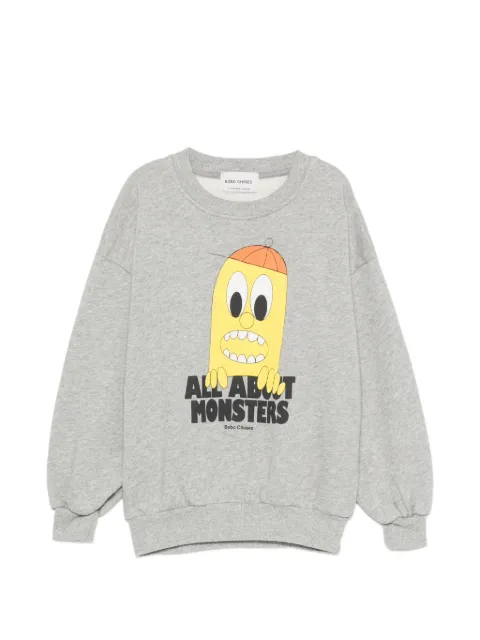 Bobo Choses print-detail long-sleeve sweater