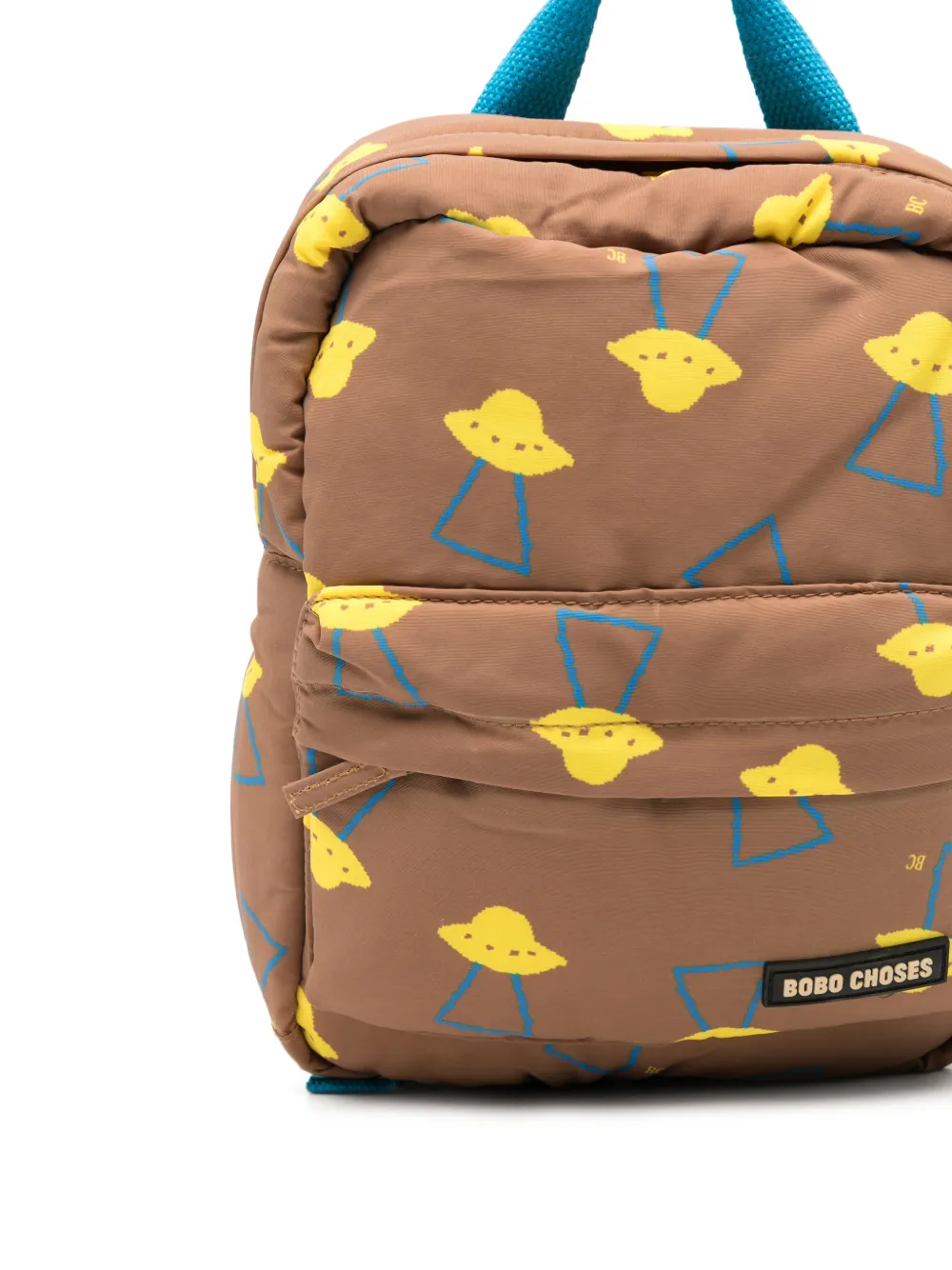 Bobo Choses Pixel Abduction rugzak met grafische print Bruin