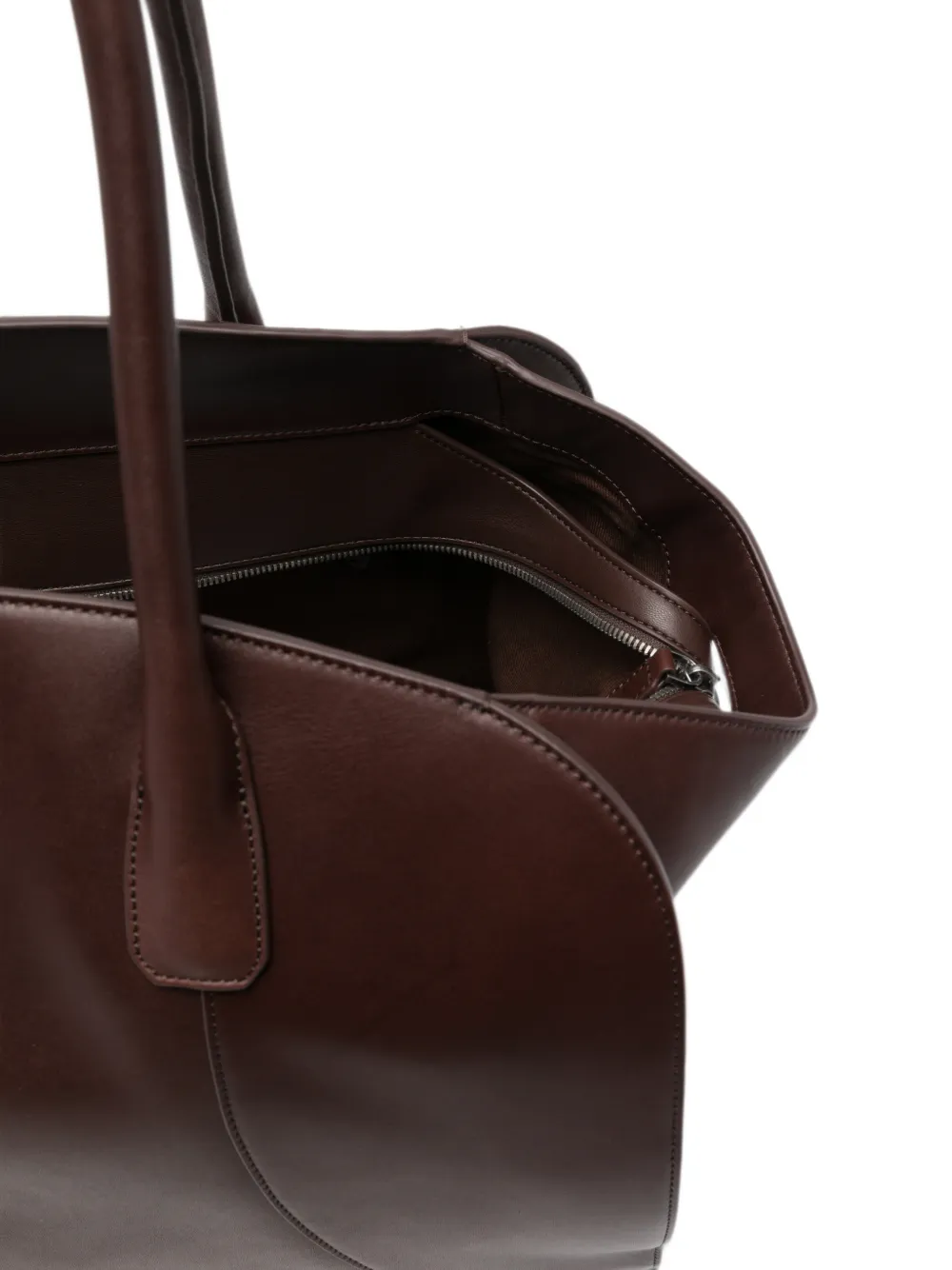Emporio Armani Shopper met logoplakkaat Bruin