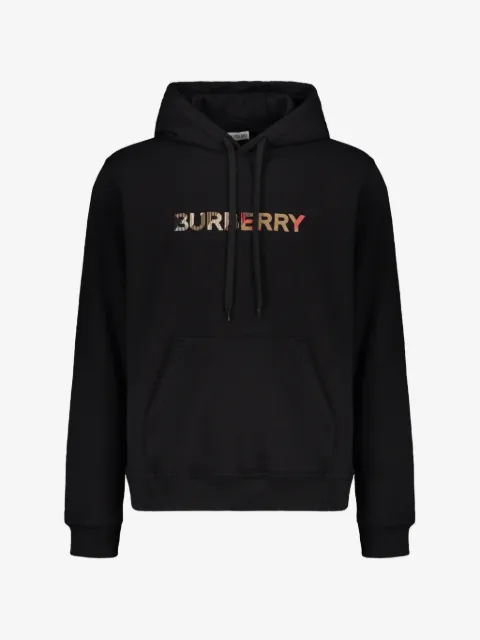 Burberry logo-print drawstring hoodie