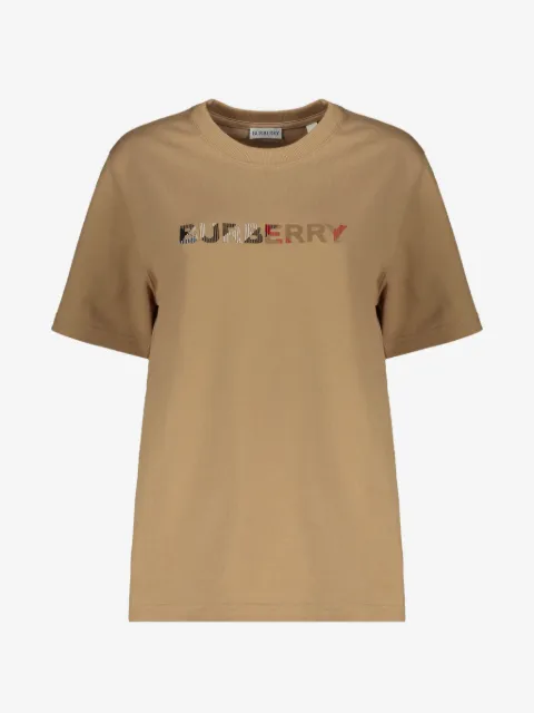 Burberry logo-embroidered T-shirt