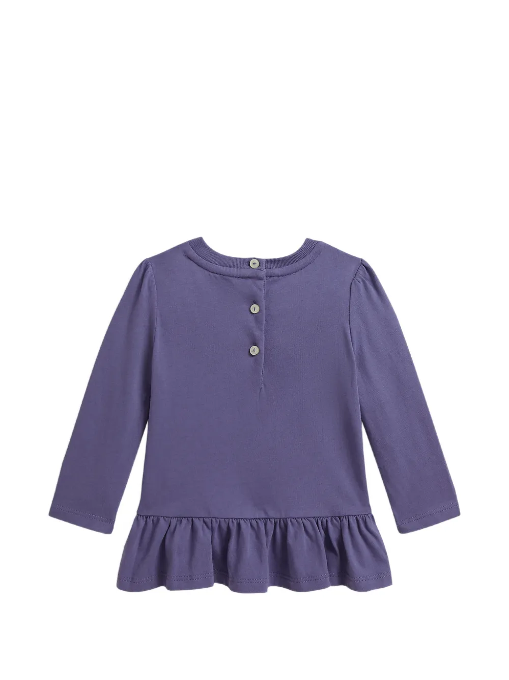POLO RALPH LAUREN KIDS Polo Bear T-shirt met ruches Paars