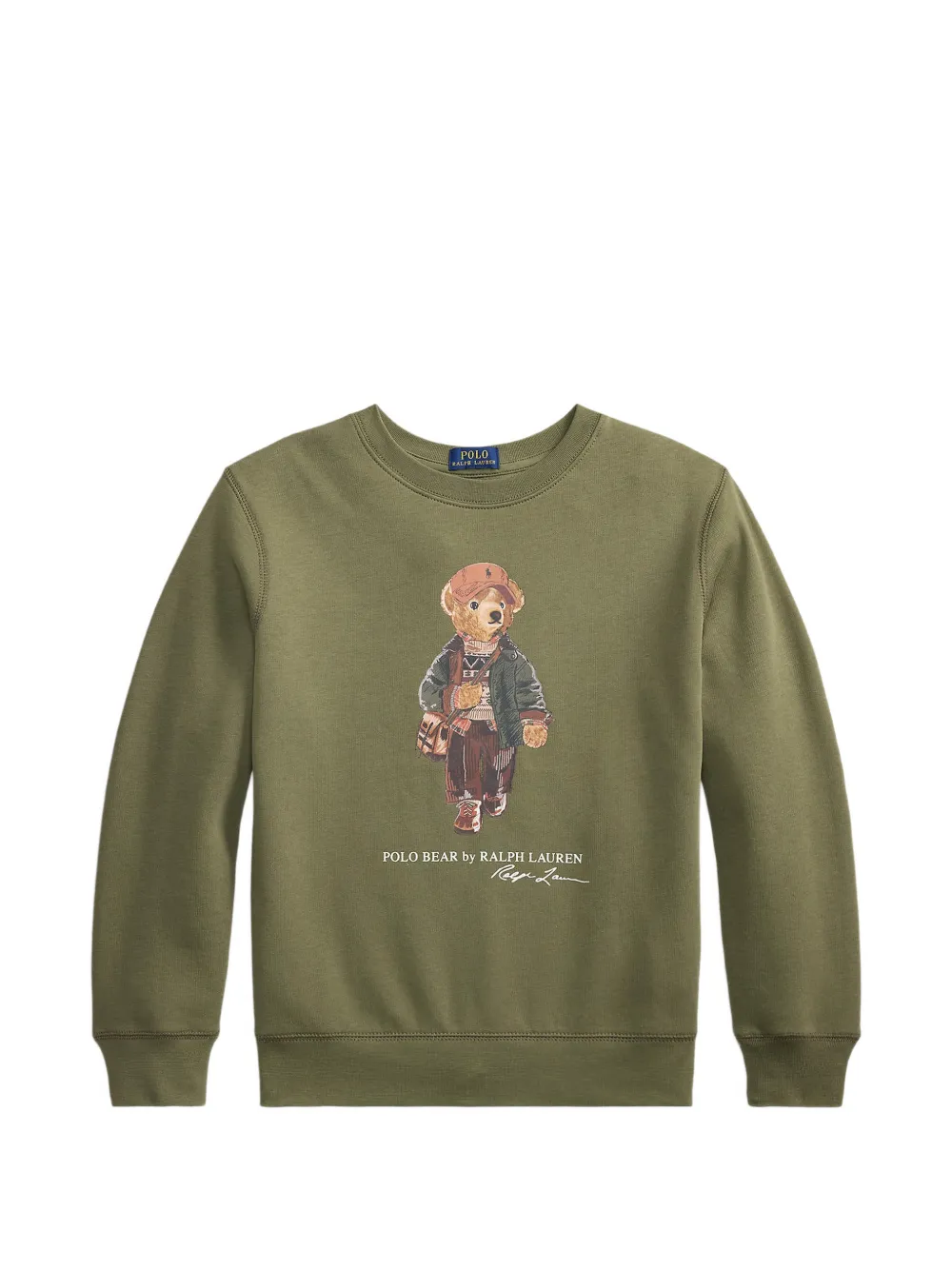 POLO RALPH LAUREN KIDS Polo Bear fleece sweatshirt - Verde