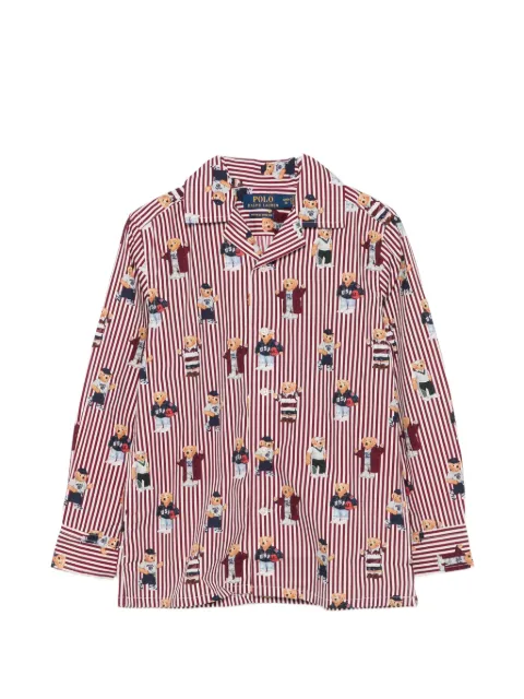 POLO RALPH LAUREN KIDS Polo Bear striped shirt