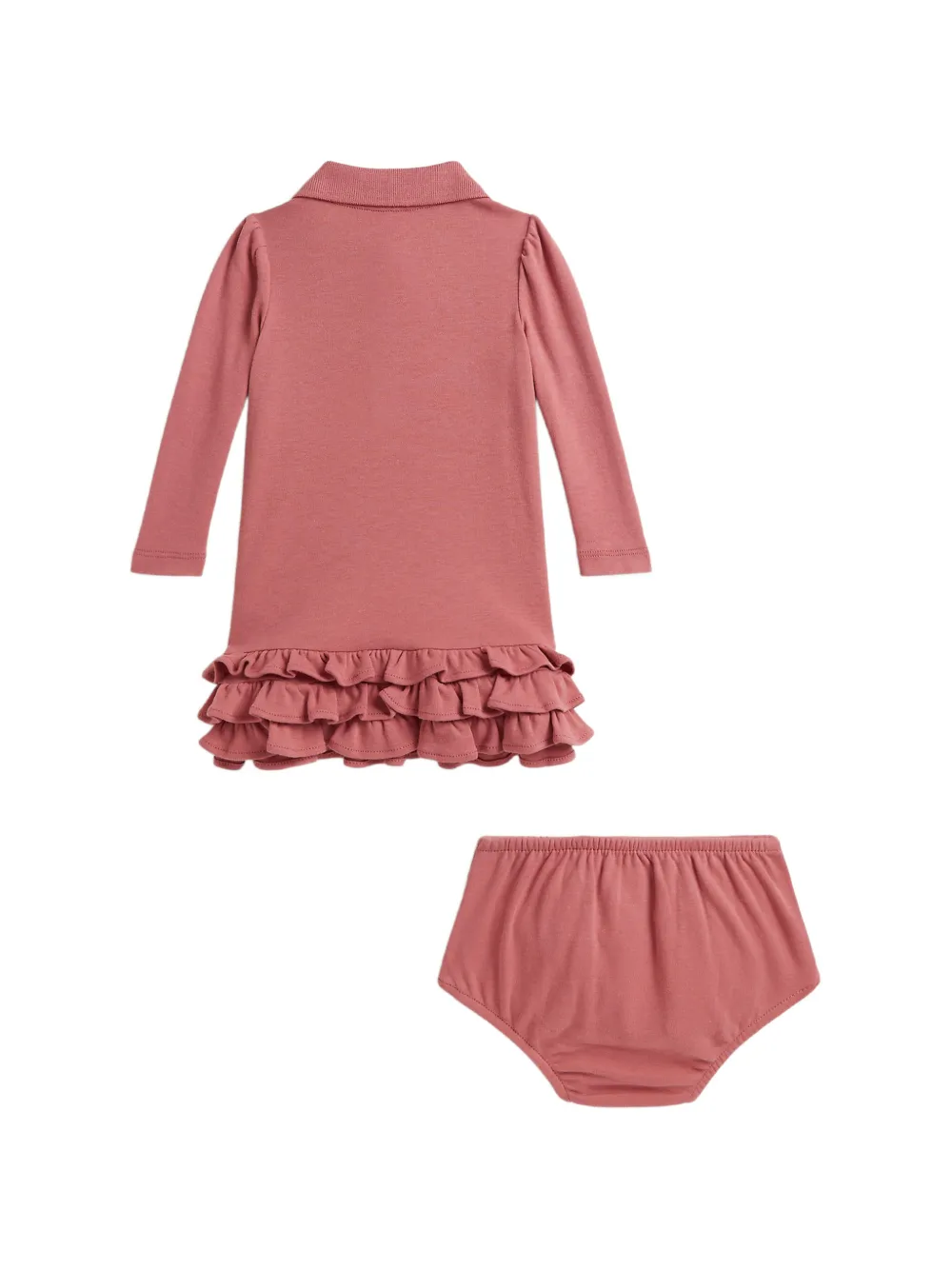 POLO RALPH LAUREN KIDS Jurk met ruches Roze