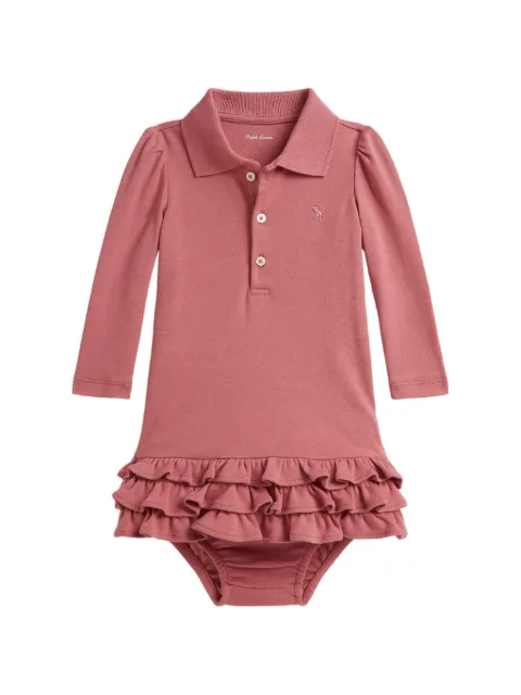POLO RALPH LAUREN KIDS ruffled long-sleeve dress