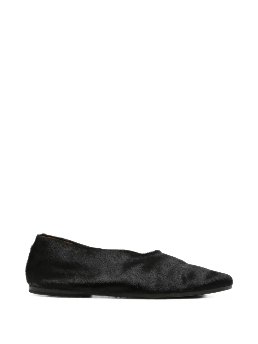 Marsèll Ballerine con finitura spazzolata - Nero