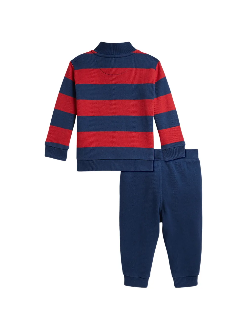 POLO RALPH LAUREN KIDS Gestreepte katoenen-outfit Blauw