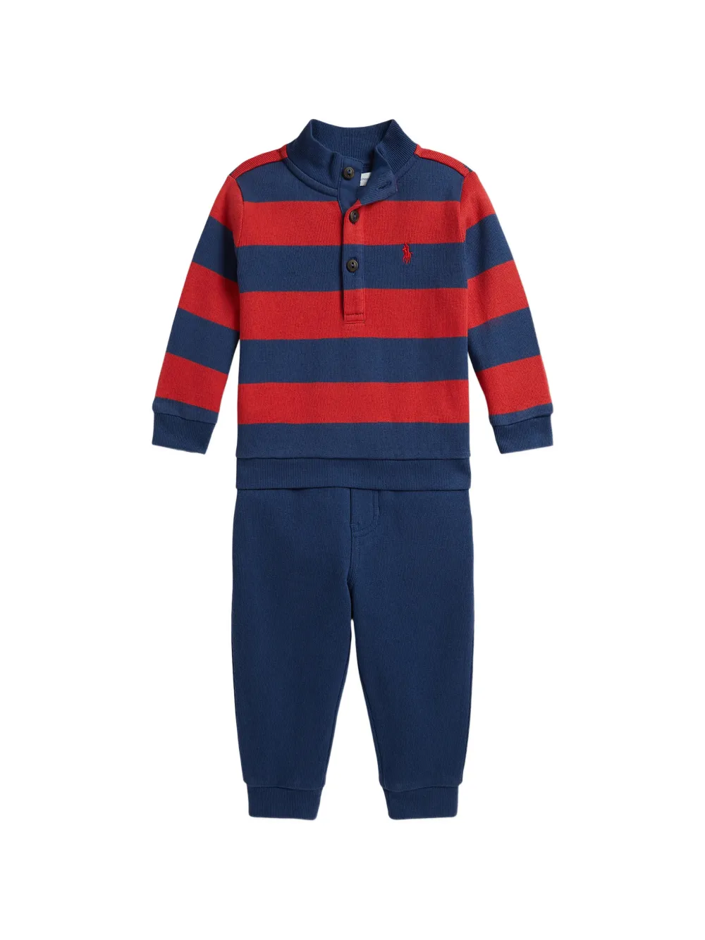 POLO RALPH LAUREN KIDS Gestreiftes Kleid - Blau