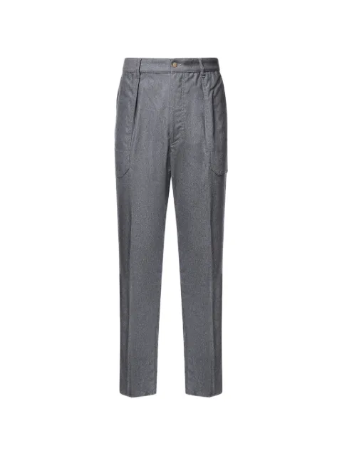Eleventy pleated patch-pocket jeans