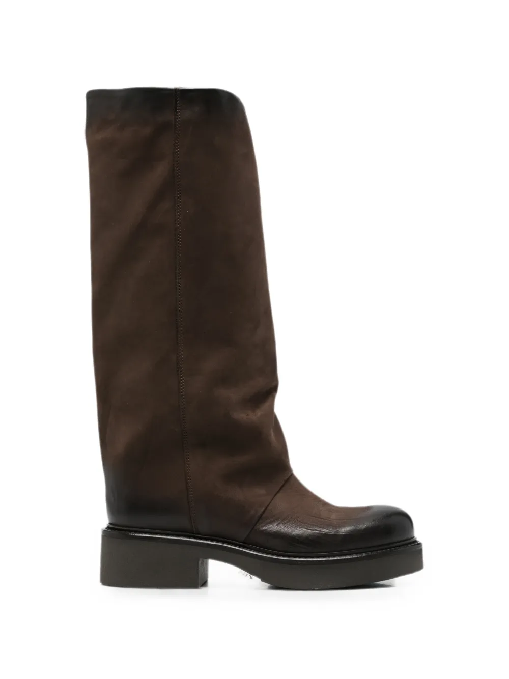 Metisse leather pull-on boots Bruin