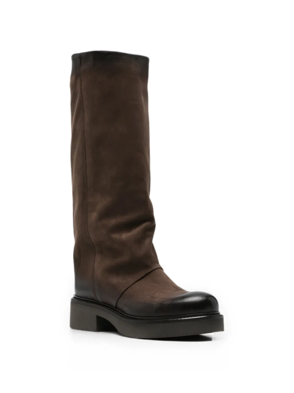 Metisse leather pull-on boots Bruin