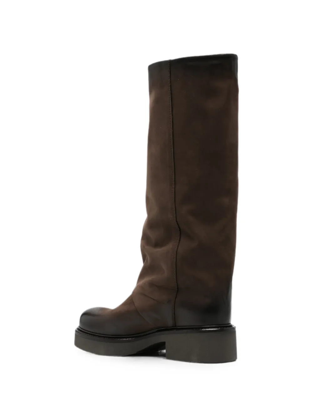 Metisse leather pull-on boots Bruin
