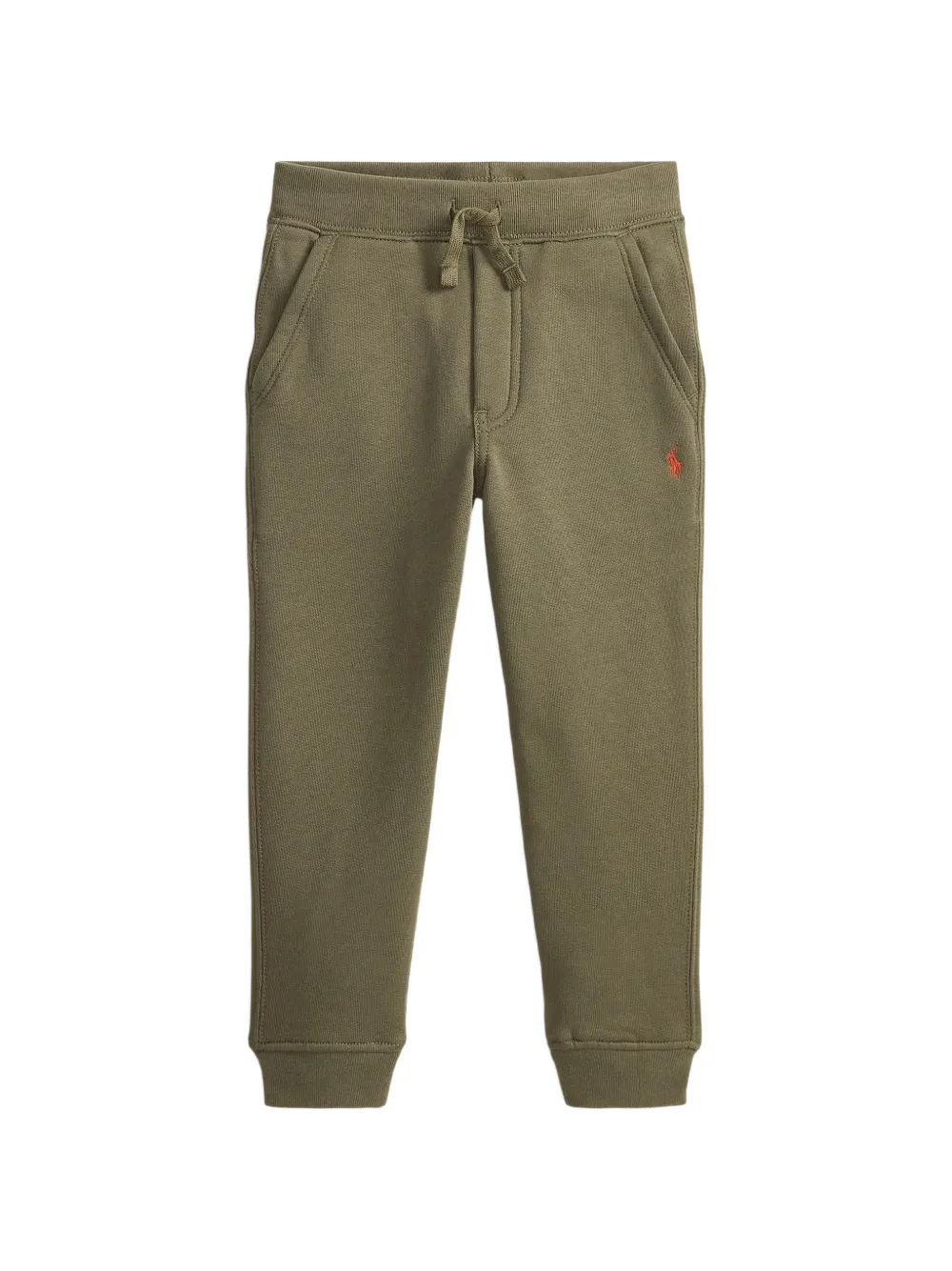 POLO RALPH LAUREN KIDS drawstring-waistband logo-embroidered track pants - Verde