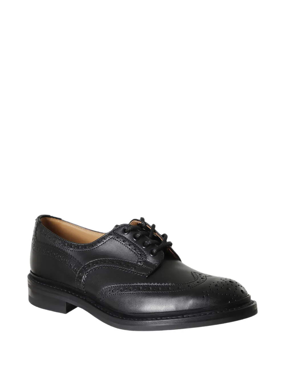 Tricker's Bourton leren derby schoenen Zwart