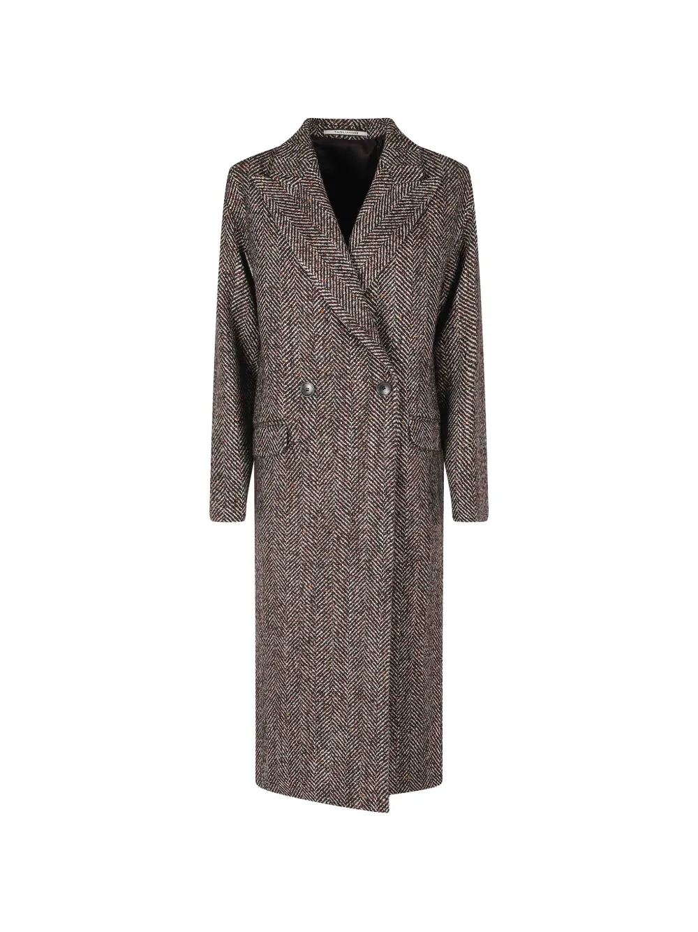 Tagliatore Linden herringbone-pattern double-breasted coat - Braun