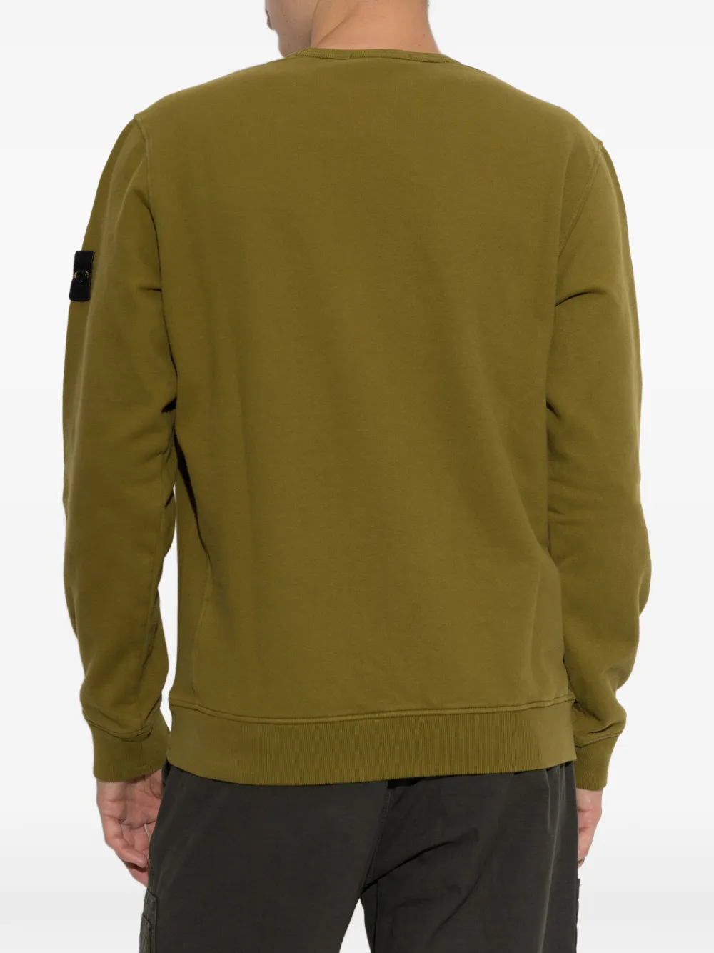 Stone Island Trui met logopatch Groen