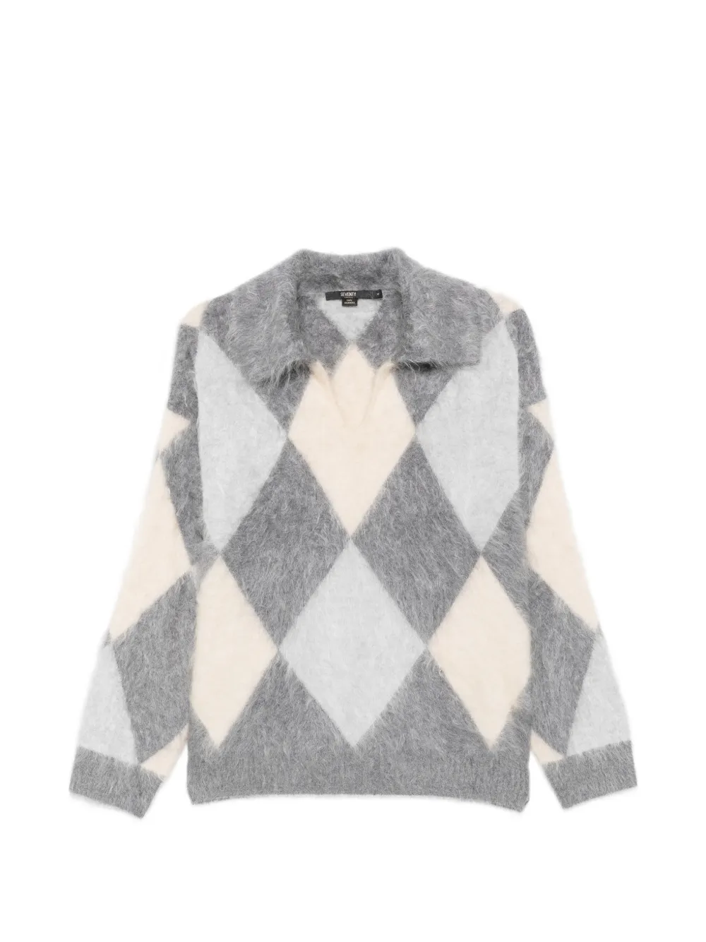 Seventy argyle intarsia-knit sweater | Grey | Image 1