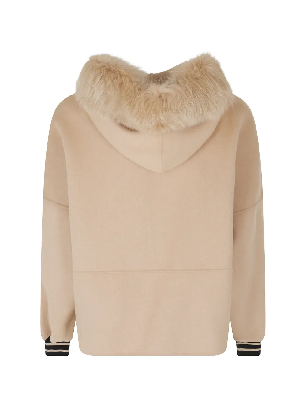 ERMANNO FIRENZE Jack met lammy afwerking Beige