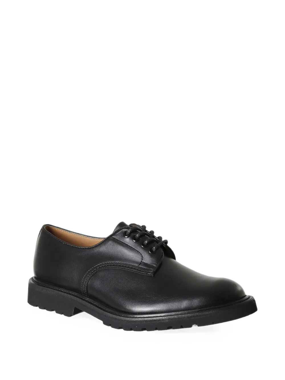 Tricker's Daniel leren derby veterschoenen Zwart