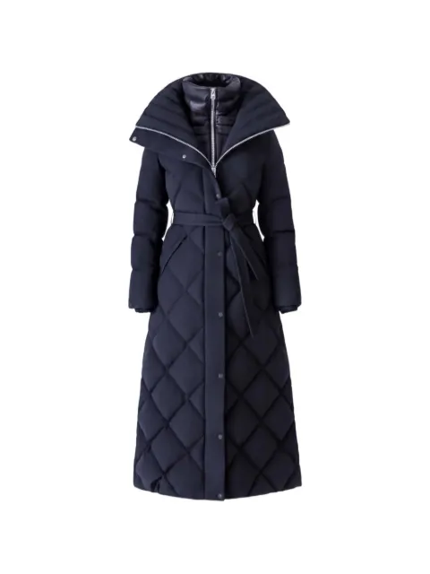 Mackage Laurella diamond-quilted belted coat