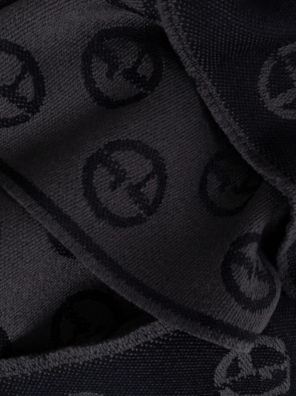 Giorgio Armani Sjaal met monogramprint Blauw
